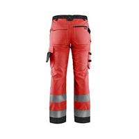 Blåkläder Dames werkbroek High-Vis zonder spijkerzakken 71551811 | High-Vis Rood/Zwart | Maat 50 - 7330509704608 - thumbnail