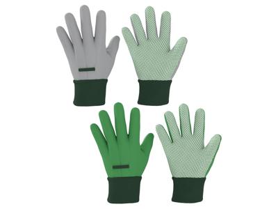 PARKSIDE 2 Paar tuinhandschoenen (Grijs/groen, 7)