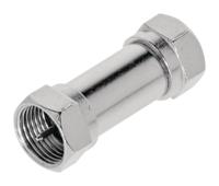 Valueline VLSP41941M Antenne Adapter F-male - F-male Zilver - thumbnail