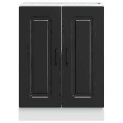 Spoelbakonderkast Kalmar 60x46x81,5 cm bewerkt hout zwart