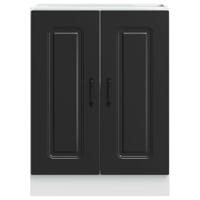 Spoelbakonderkast Kalmar 60x46x81,5 cm bewerkt hout zwart - thumbnail