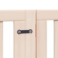 Hondenhek inklapbaar met deur 9 panelen 450 cm populierenhout - thumbnail