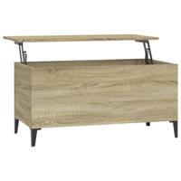 Salontafel 90x44,5x45 cm bewerkt hout sonoma eikenkleurig - thumbnail