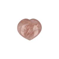 Edelstenen Hart van Rozenkwarts (Model 34) - thumbnail