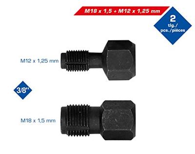 Brilliant Tools BT601040 Reparatiegereedschap voor lambdasondeschroefdraad, M18 x 1,5 mm, M12 x 1,25 mm, 2-delig Brilliant Tools BT601040 Reparatiegereedschap voor lambdasondeschroefdraad, M18 x 1,5 mm, M12 x 1,25 mm, 2-delig
