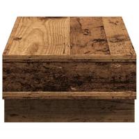 VidaXL Monitorstandaard 50x27x15 cm bewerkt hout oud houtkleurig - thumbnail