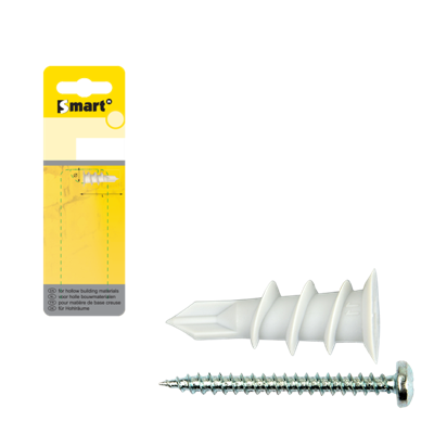 pgb-Europe SMART | Zelfb. gipskartonplug + schr. Ø 13x32 PA6 | 6 st SMGKPSN0004H