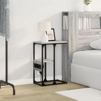 Nachtkastje Grijs sonoma 41.5 x 26 x 60.5 cm Bewerkt hout - thumbnail