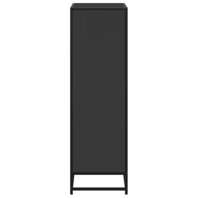 Boekenkast 65,5x33x107,5 cm bewerkt hout zwart
