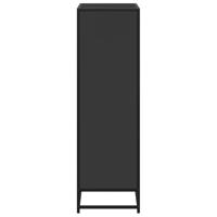 Boekenkast 65,5x33x107,5 cm bewerkt hout zwart - thumbnail