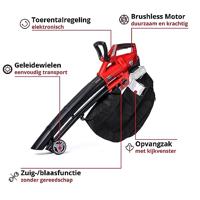Einhell Power X-Change GE-CL 36 Li E Bladzuiger, Bladblazer Accu Zonder accu, Met draaggordel - thumbnail