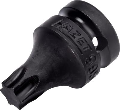 Hazet krachtdopsleutelbit 995s-t55 · 1/2 inch (12,5 mm) vierkant hol · binnen-torx®-profiel · sw t55