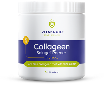 Collageen Solugel poeder met vitamine C & D Tropic 250 Gram