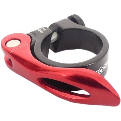 Zadelpenklem Ergotec SCQ-0100 ø34,9 mm aluminium met snelspanner - zwart/rood