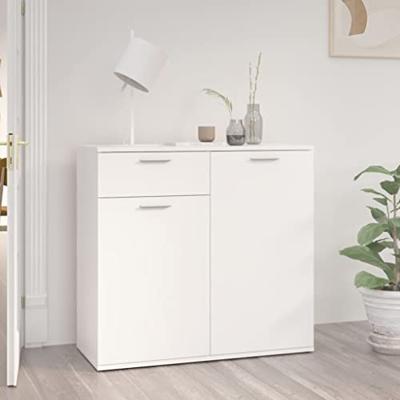 VidaXL Dressoir 80x36x75 cm bewerkt hout wit