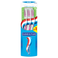 Aquafresh Tandenborstel clean & flex hard 3 Stuks - thumbnail