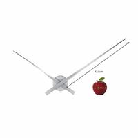 NeXtime ne-2269zi wandklok dia. 85 cm, aluminium, zilver, hands - thumbnail