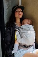 Fysiologische draagzak HoodieCarrier 2 LOVE RADIUS grijs - thumbnail