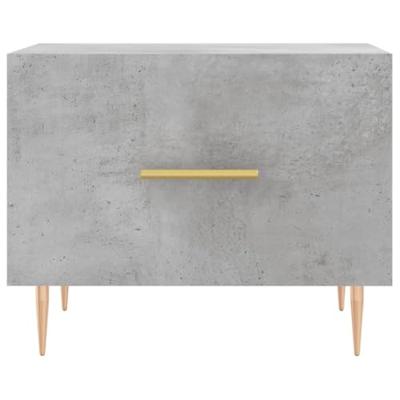 Salontafel 50x50x40 cm bewerkt hout betongrijs Salontafel 50x50x40 cm bewerkt hout betongrijs