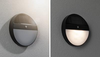 Paulmann 94264 Eloise Wandlamp op zonne-energie Energielabel: A (A - G) 1 W Warmwit Antraciet