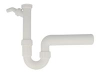 Kirchhoff Kunststof VIEGA spoelbak buisvormige sifon, wit, 1 1/2" H x 40 mm, met 3/4" apparaataansluiting - 102449 - thumbnail