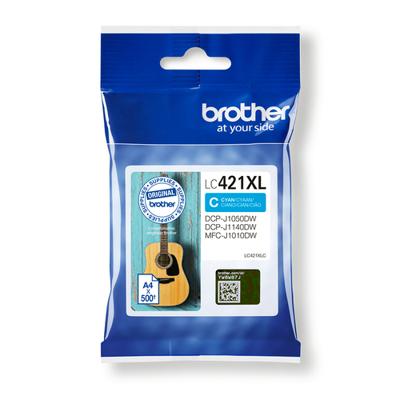 Brother Inktcartridge LC-421XLC Origineel Cyaan LC421XLC - thumbnail