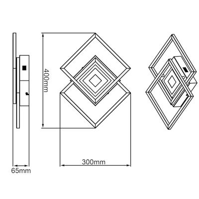 Brilliant G99381/06 Metis LED-plafondlamp LED LED vast ingebouwd Energielabel: E (A - G) 33 W Zwart