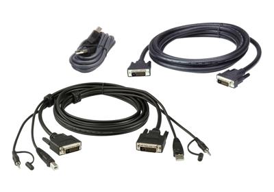 ATEN 2L-7D02UDX3 toetsenbord-video-muis (kvm) kabel 1,8 m Zwart
