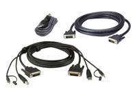 ATEN 2L-7D02UDX3 toetsenbord-video-muis (kvm) kabel 1,8 m Zwart - thumbnail