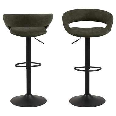 Bendt Barkruk 'Pia' (zithoogte 59-80cm), kleur Olive Green Bendt Barkruk 'Pia' (zithoogte 59-80cm), kleur Olive Green