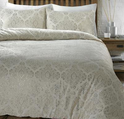 Sleeptime Glamour Flanel Art Foil Creme 200 x 200/220 cm