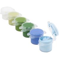 Creativ Company Plus color acrylverf, blauw/groen harmonie, 6x5 ml/ 1 doos - thumbnail