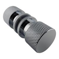 BRAUER Handgreep - enkelpunts model B Carving tbv glazen deuren - deuren chroom GB-HG2CE - thumbnail