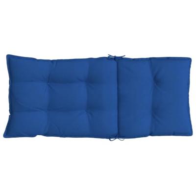 VidaXL Stoelkussens 2 st hoge rug oxford stof koningsblauw VidaXL Stoelkussens 2 st hoge rug oxford stof koningsblauw