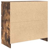 Dressoir 80x35x76 cm spaanplaat gerookt eikenkleurig - thumbnail