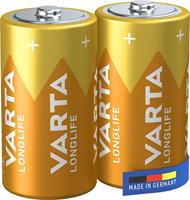VARTA Longlife C Baby LR14 Batterij (verpakking met 2 stuks) Alkaline Batterijen - Made in Germany - ideaal voor afstandsbediening radio wekker en klok - thumbnail
