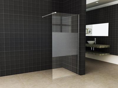 Slim glasplaat 1100 x 2000 x 8 mm nano helder glas met melkglas middenband Slim glasplaat 1100 x 2000 x 8 mm nano helder glas met melkglas middenband