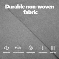 VidaXL Zwembad grondzeil lichtgrijs 396 x 396 x 0,1 cm - thumbnail