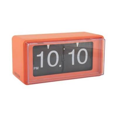 Karlsson Wall/Table Klok Retro Boxed Flip Helder Oranje