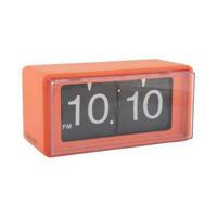 Karlsson Wall/Table Klok Retro Boxed Flip Helder Oranje - thumbnail