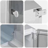 VidaXL Bedieningskast grijs 47 x 20 x 60 cm abs kunststof - thumbnail