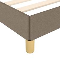 Bedframe zonder matras 80x200 cm stof taupe - thumbnail