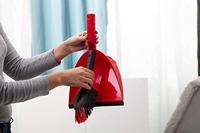 Bezem met Stoffer en Blik Schoonmaakset Vileda Rood Plastic - thumbnail