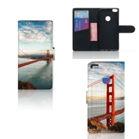 Huawei P8 Lite 2017 Flip Cover Golden Gate Bridge - thumbnail