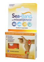 Sea Band Polsbandjes Bij Misselijkheid Kinderen Oranje - thumbnail