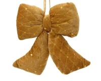 Strik polyester fluweel goud 37 cm - thumbnail