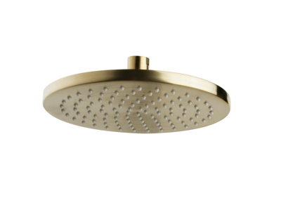 Caral hoofddouche rond 20 x 1,2 cm geborsteld messing