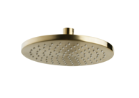 Caral hoofddouche rond 20 x 1,2 cm geborsteld messing - thumbnail