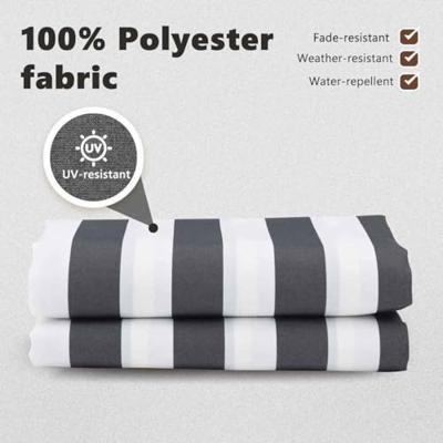 VidaXL Vervangingsdoek voor zonnescherm antraciet en wit 280 x 195 cm VidaXL Vervangingsdoek voor zonnescherm antraciet en wit 280 x 195 cm