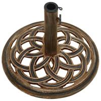 VidaXL Parasolvoet 44x44x31 cm gietijzer bronskleurig - thumbnail